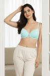Zivame Beautiful Basics Padded Wired Medium Coverage T-Shirt Bra - Aruba Blue — thumbnail 5